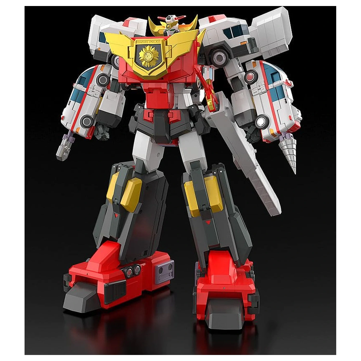 Brave Police J-Decker Action Figur The Gattai Duke Fire 25 cm Produktfoto