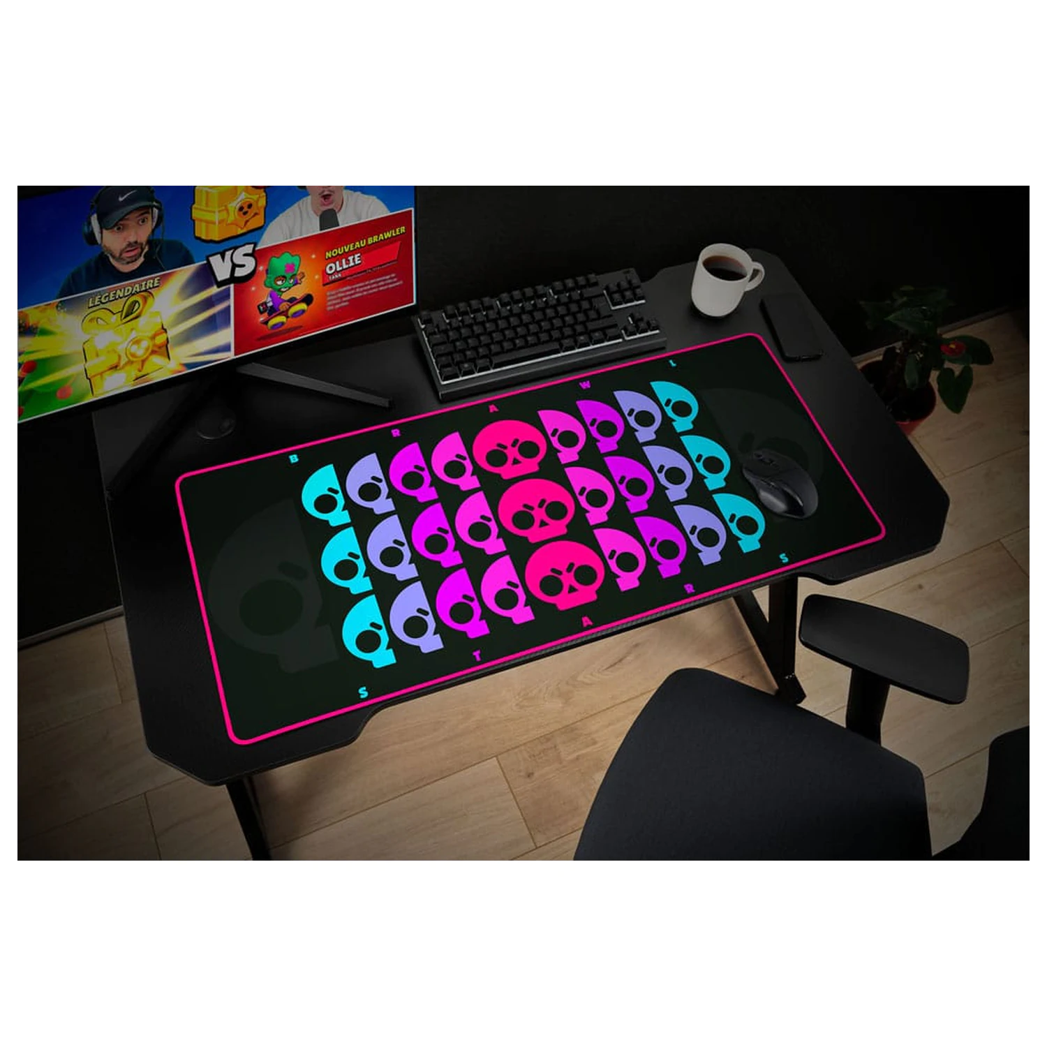 Brawl Stars XXL Schreibtischunterlage Skull Produktfoto