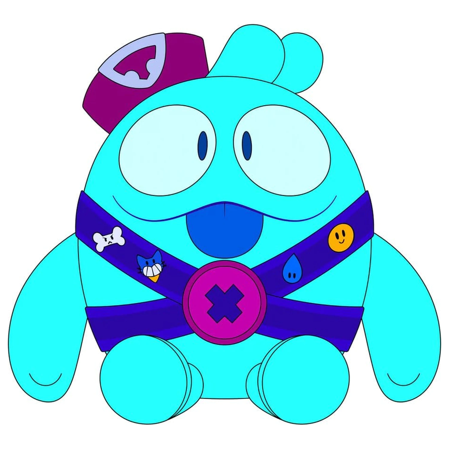 Brawl Stars Plüsch Figur Squeak 22 cm Produktfoto