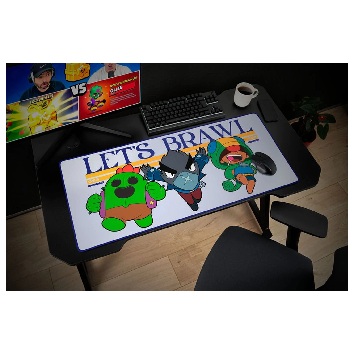 Brawl Stars XXL Schreibtischunterlage Let's Brawl Produktfoto