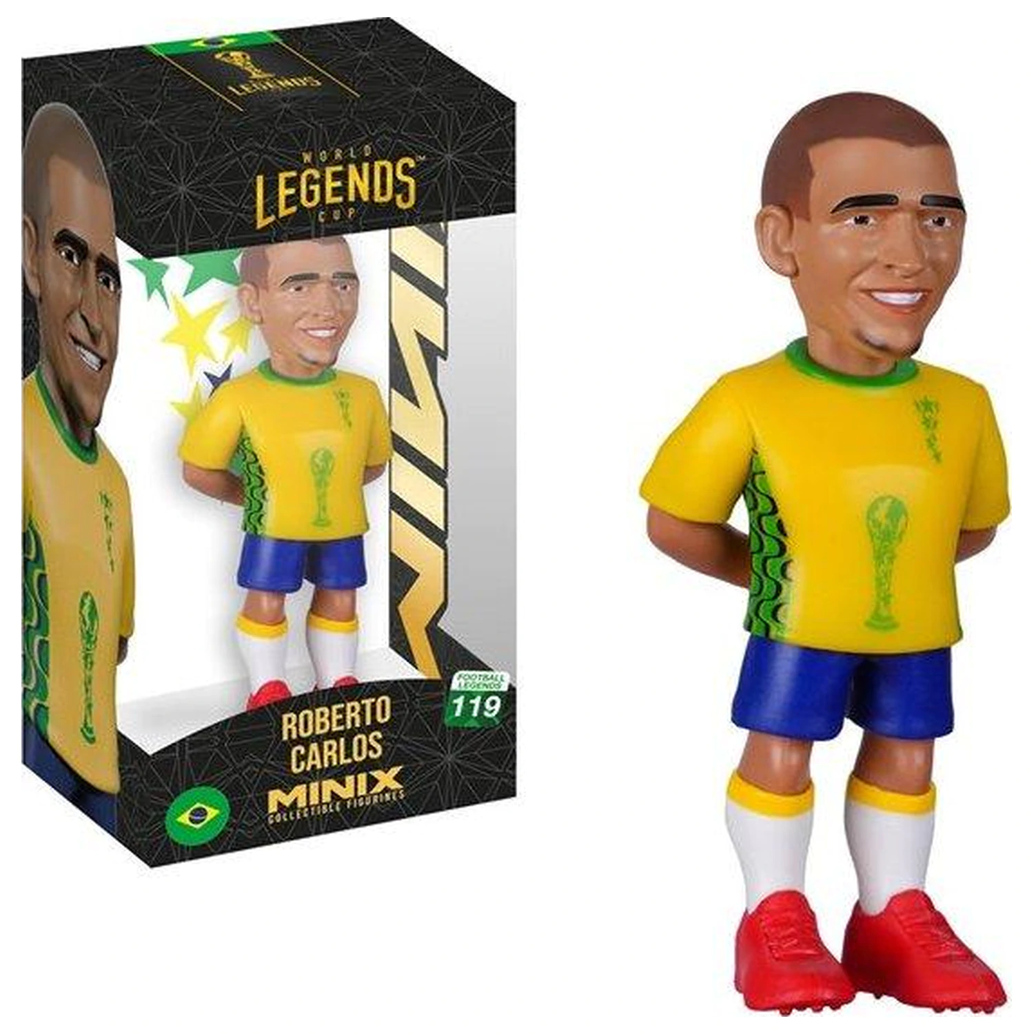 BRAZIL Roberto Carlos Figur Minix World Legends Cup 12 cm Produktfoto