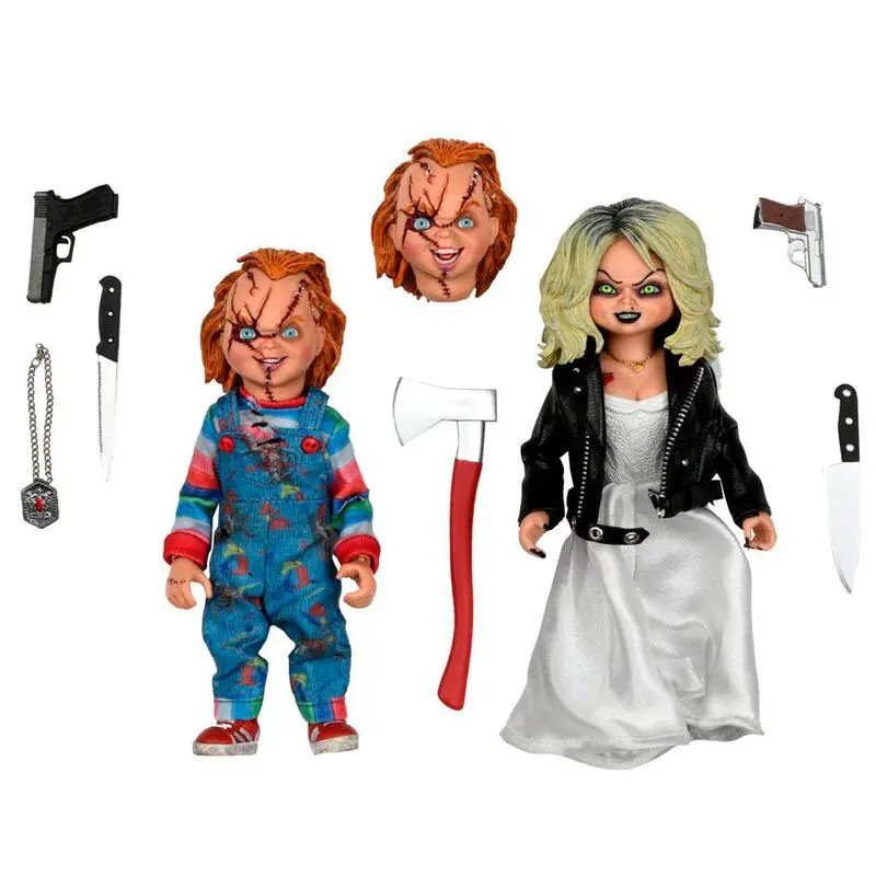 Chucky und seine Braut Clothed Actionfiguren Doppelpack Chucky & Tiffany 14 cm termékfotó