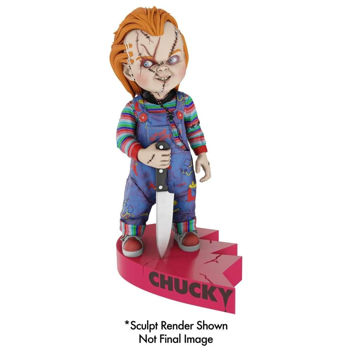 Bride of Chucky Chucky Heart Connect Headknocker 17 cm groß Produktfoto