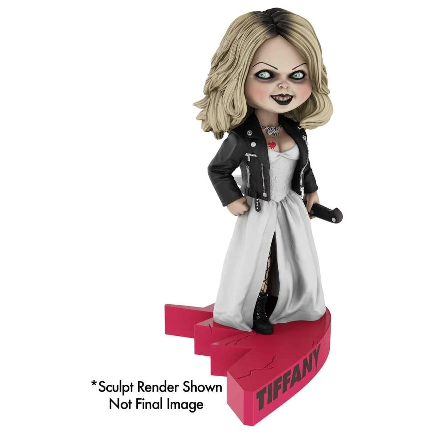 Bride of Chucky Tiffany Heart Connect Headknocker 17 cm Produktfoto