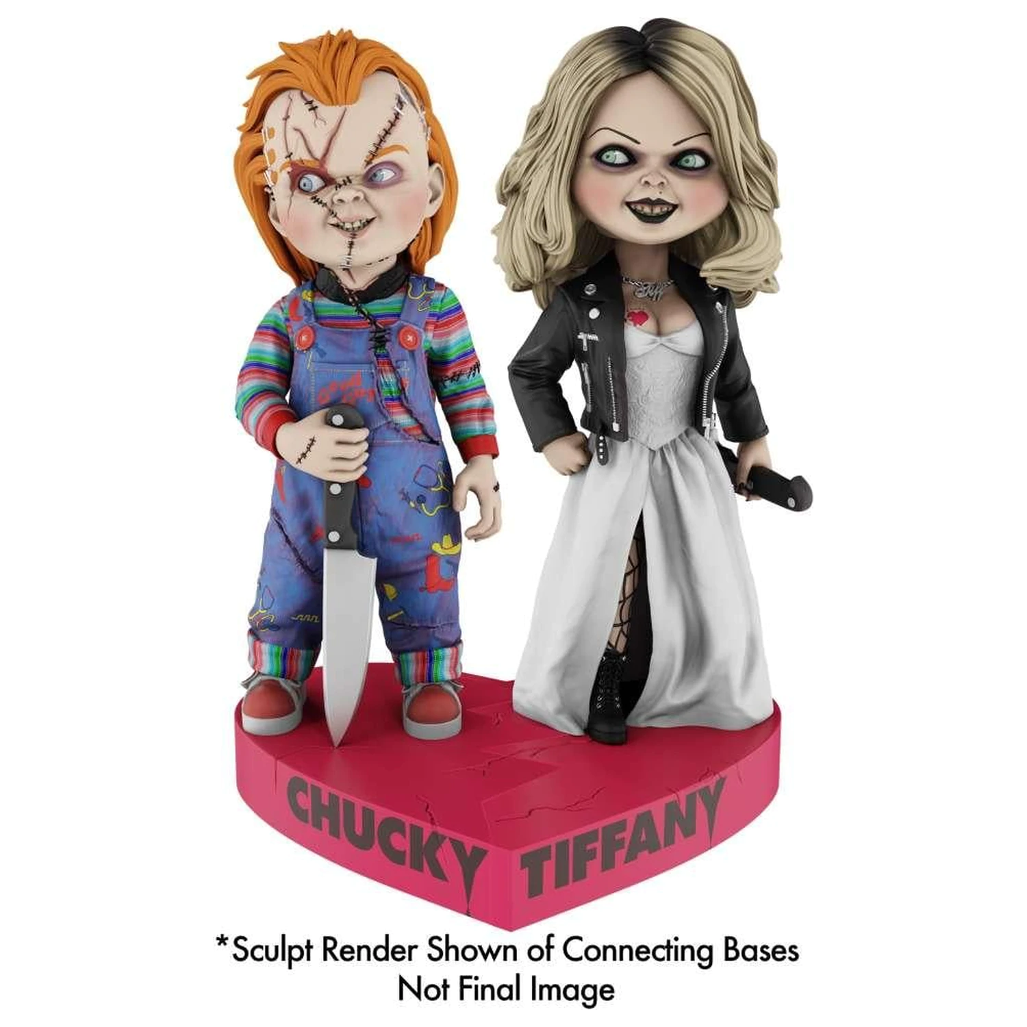 Bride of Chucky Tiffany Heart Connect Headknocker 17 cm Produktfoto