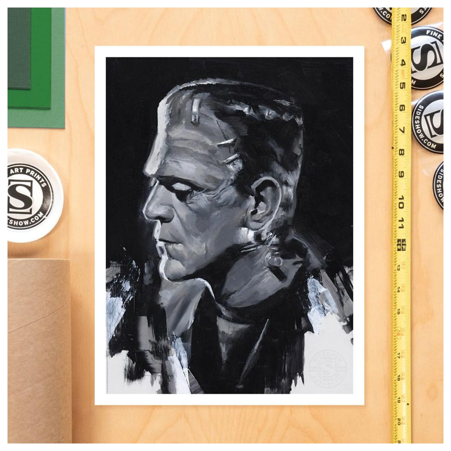 Bride of Frankenstein Kunstdruck Frankenstein von Chris Valentine 41 x 31 cm - ungerahmt Produktfoto