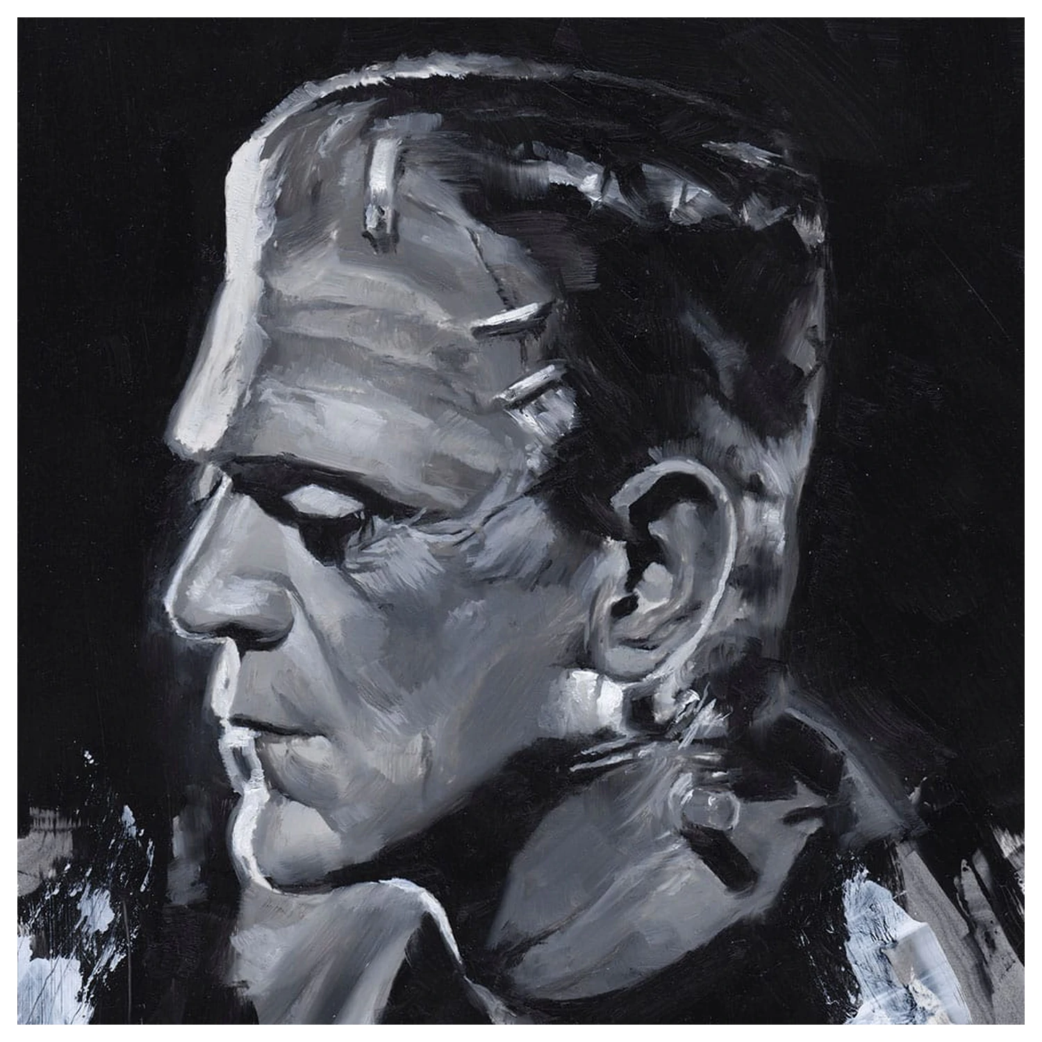 Bride of Frankenstein Kunstdruck Frankenstein von Chris Valentine 41 x 31 cm - ungerahmt Produktfoto