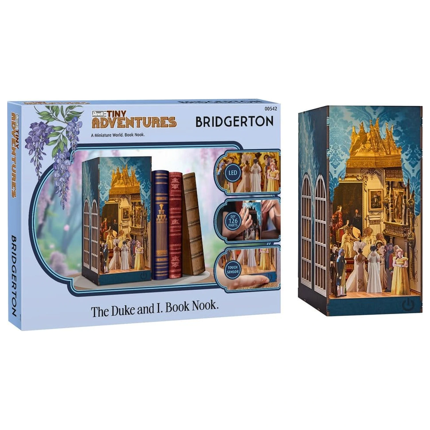 Bridgerton Tiny Adventures Buchwinkel Mini Diorama The Duke and I 18 cm Produktfoto