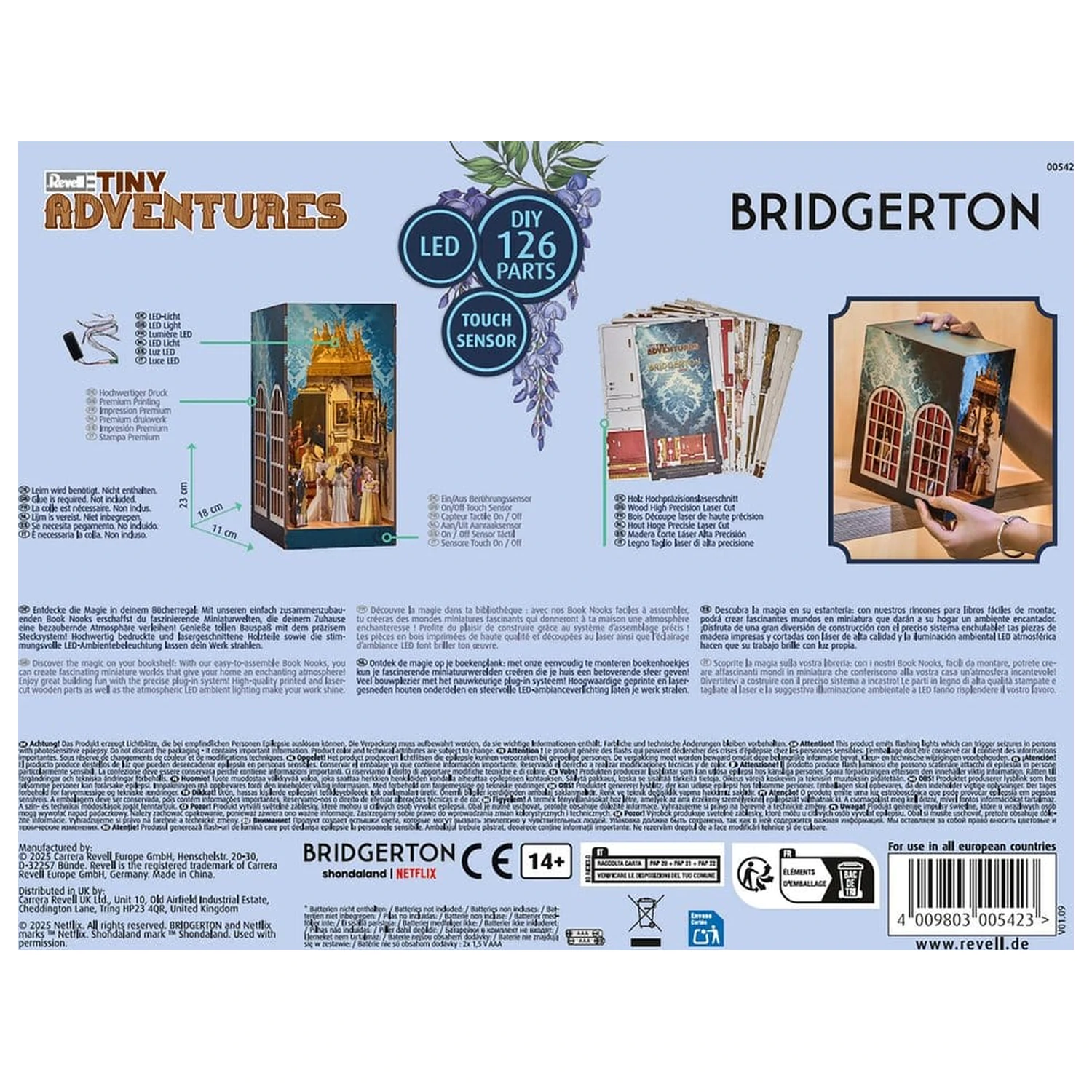 Bridgerton Tiny Adventures Buchwinkel Mini Diorama The Duke and I 18 cm Produktfoto
