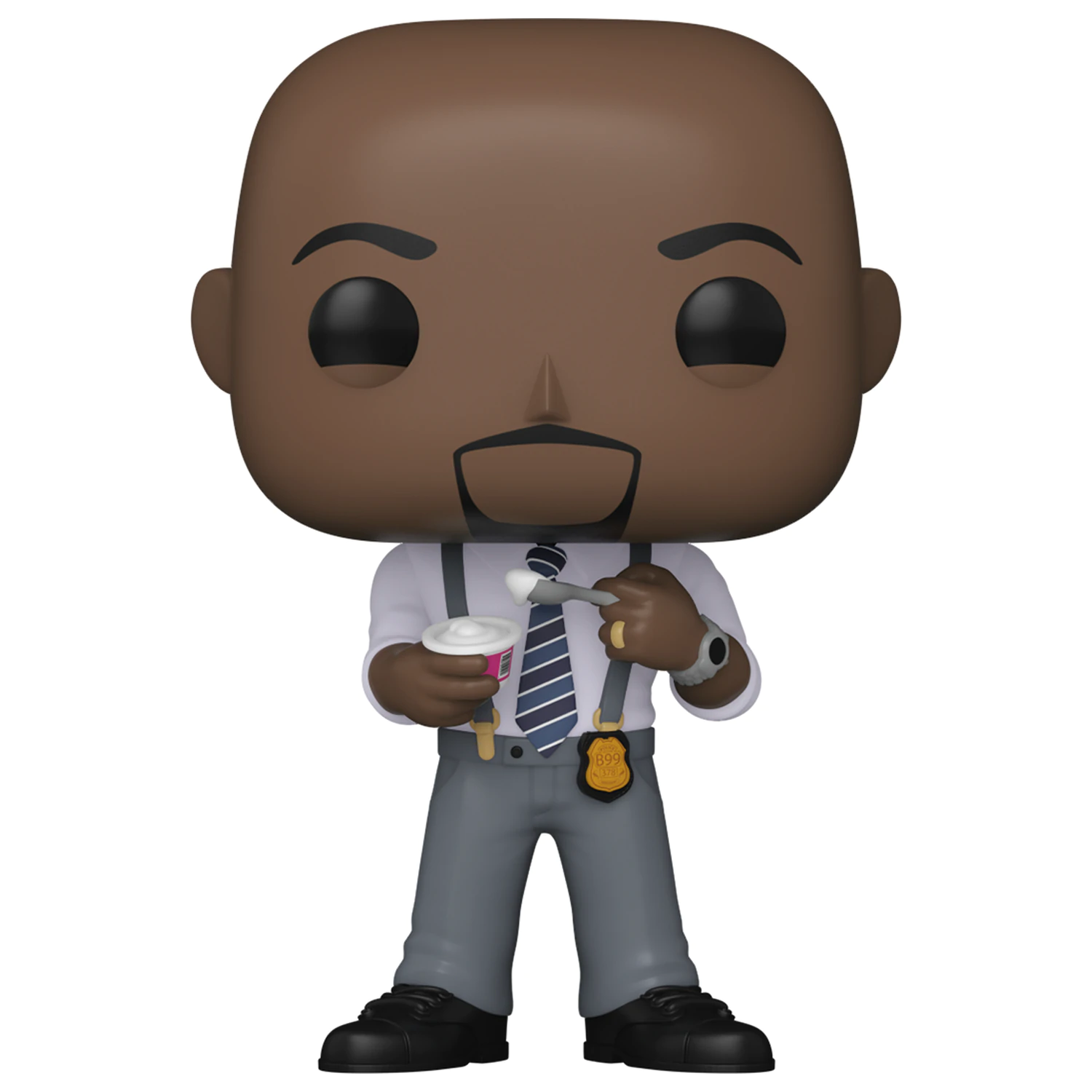 Brooklyn Nine-Nine Funko POP! TV Vinyl Figur Terry w/ yogurt 9 cm Produktfoto