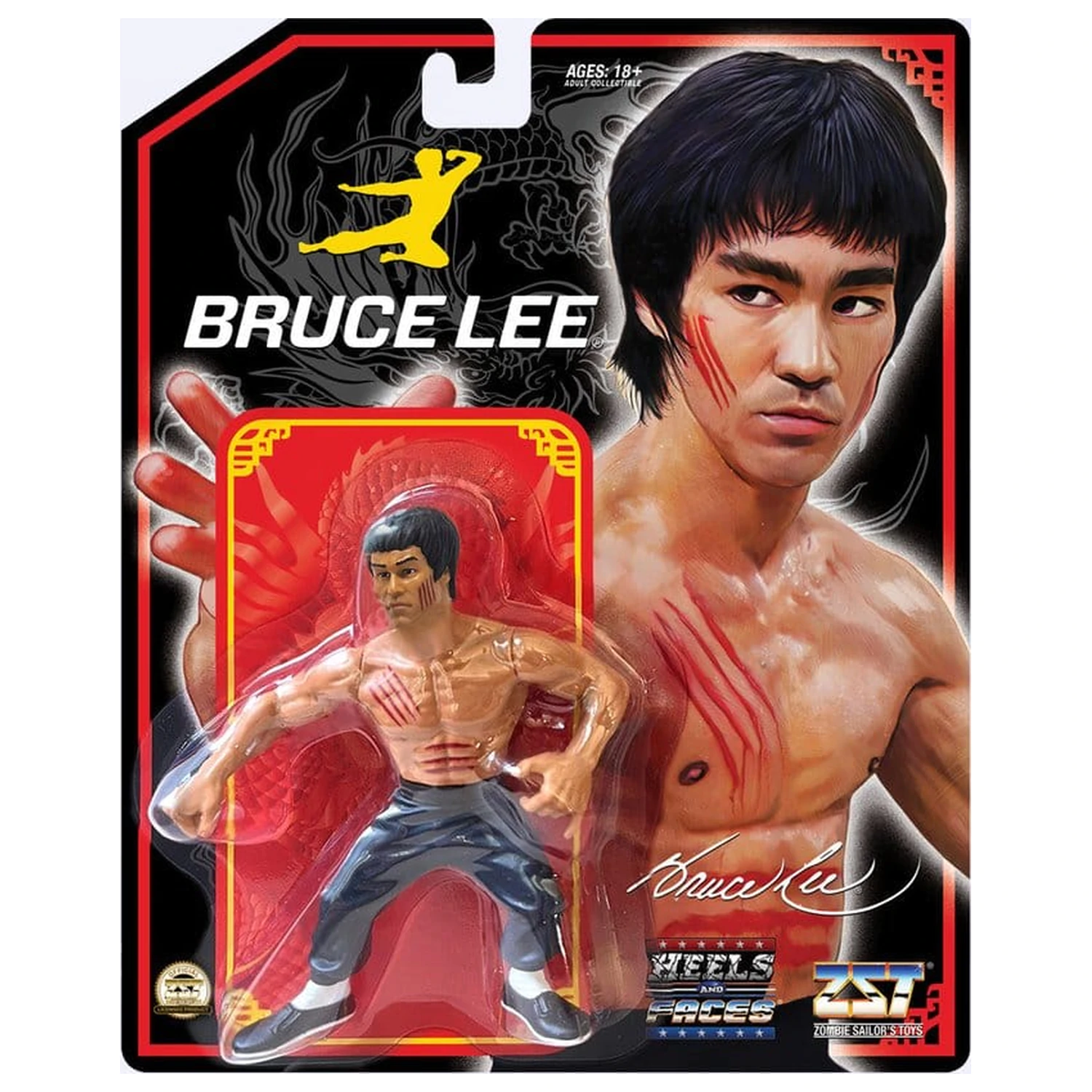 Bruce Lee Zombie Sailor's Toys Action Figur (Bloody) 11 cm Produktfoto