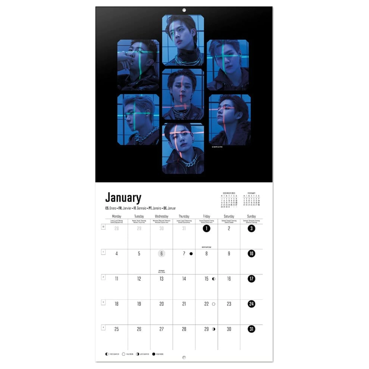 BTS 2027 Wandkalender 30 x 30 cm Produktfoto