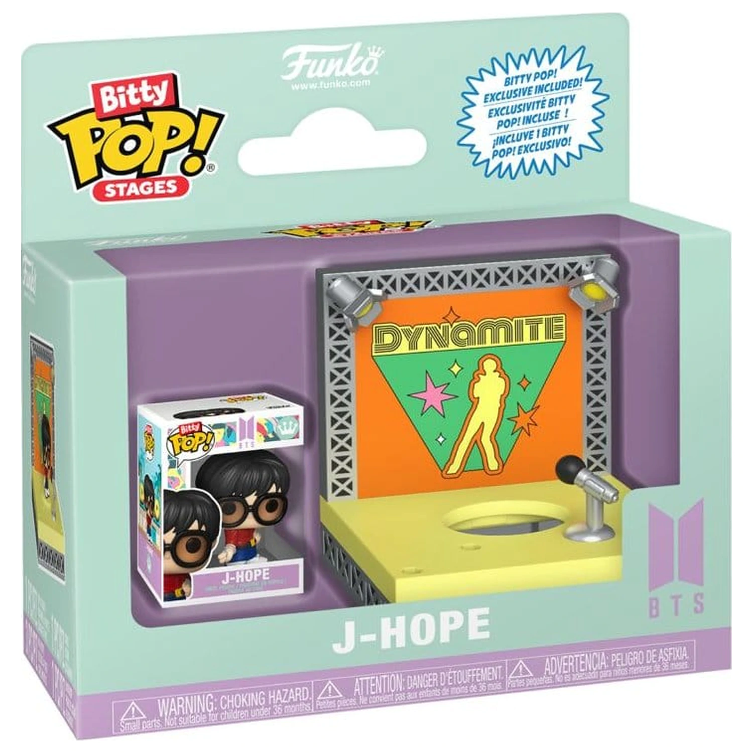 BTS Bitty Funko POP! Stages Vinyl-Figur J-Hope (Dynamite) 2,5 cm Produktfoto