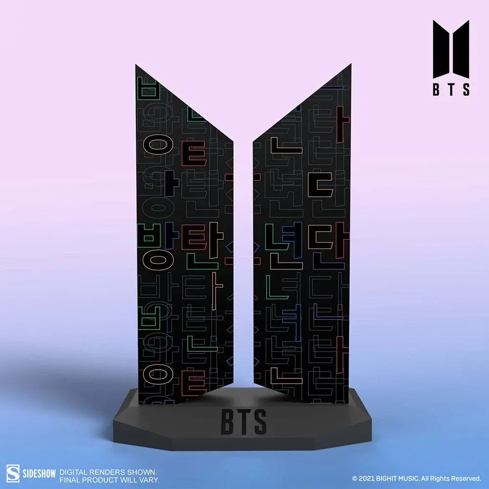 BTS Statue Premium BTS Logo: Hangeul Edition 18 cm Produktfoto
