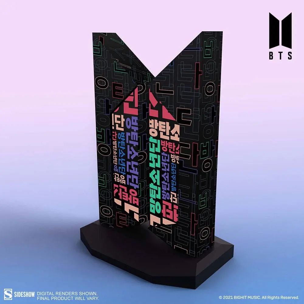 BTS Statue Premium BTS Logo: Hangeul Edition 18 cm Produktfoto