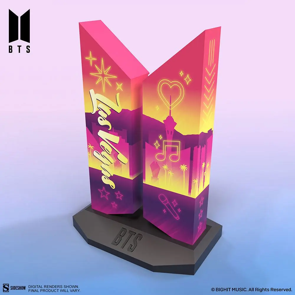 BTS Statue Premium BTS Logo: Las Vegas Edition 18 cm Produktfoto
