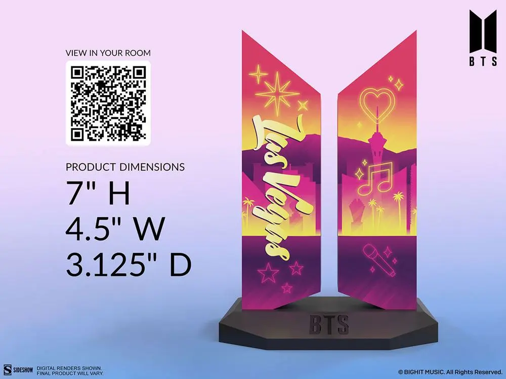BTS Statue Premium BTS Logo: Las Vegas Edition 18 cm Produktfoto