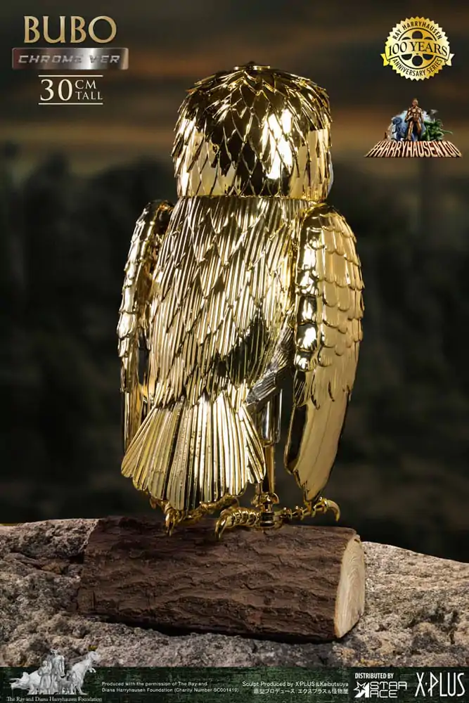 Bubo the Mechanical Owl Soft Vinyl Statue Ray Harryhausens Bubo Chrome Ver. 30 cm Produktfoto
