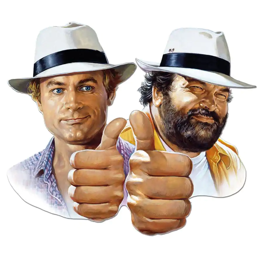 Bud Spencer & Terence Hill 3D Blechschild Hill + Spencer 45 x 45 cm termékfotó