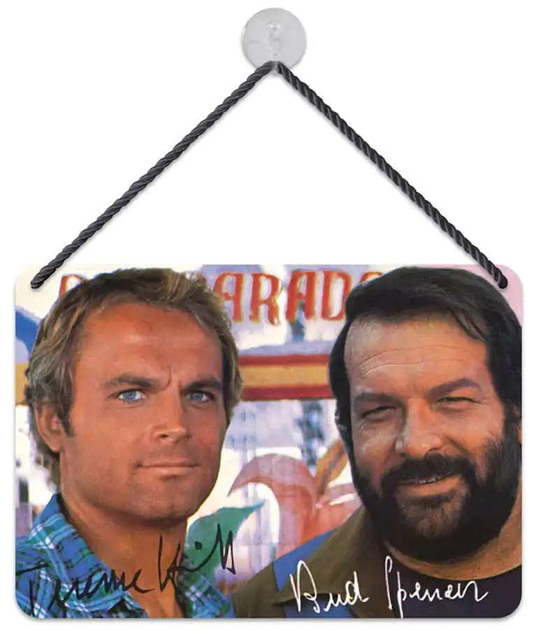 Bud Spencer & Terence Hill Blechschild Autogramm 16,5 x 11,5 cm termékfotó