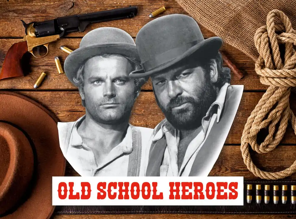 Bud Spencer & Terence Hill 3D Blechschild Old School Heroes 45 x 45 cm termékfotó