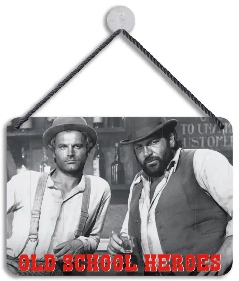 Bud Spencer & Terence Hill Blechschild Old School Heroes 16,5 x 11,5 cm termékfotó