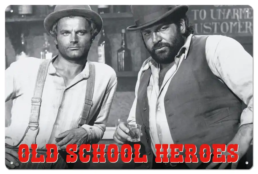 Bud Spencer & Terence Hill Blechschild Old School Heroes 20 x 30 cm termékfotó