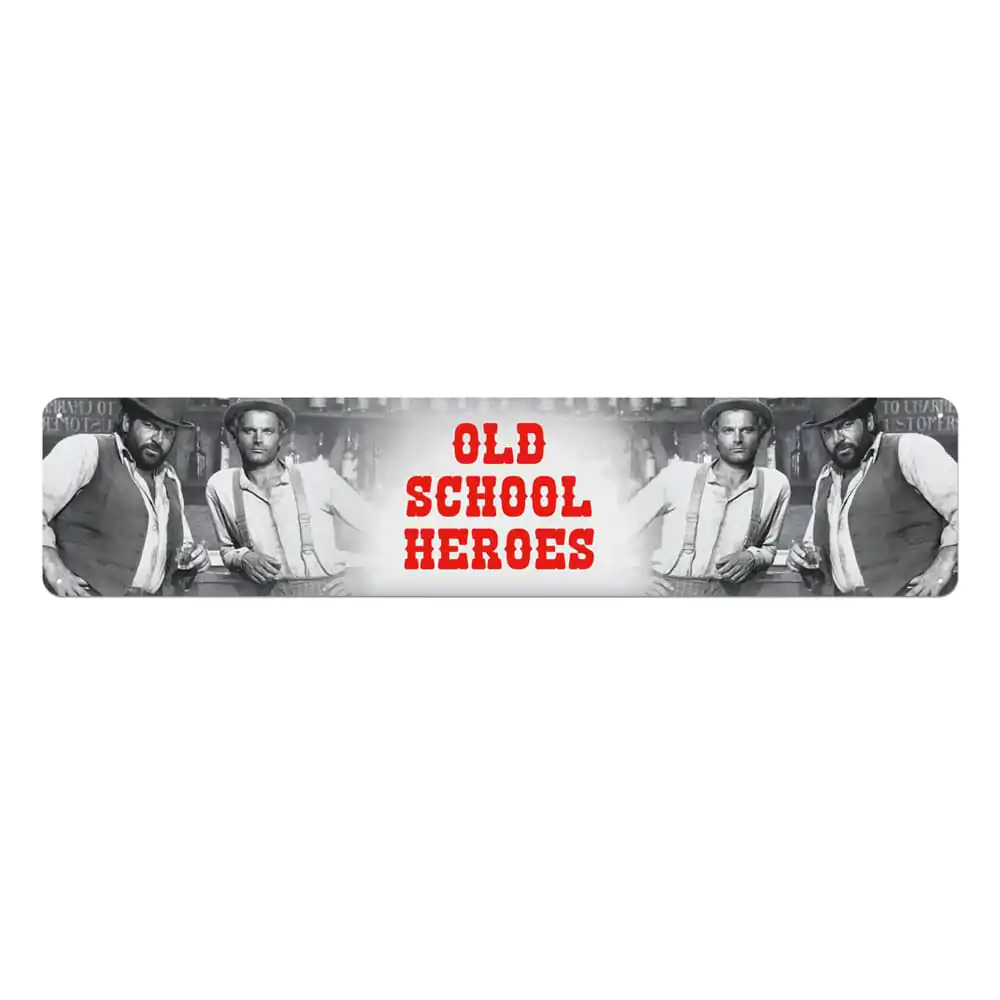 Bud Spencer & Terence Hill Blechschild Old School Heroes 46 x 10 cm termékfotó