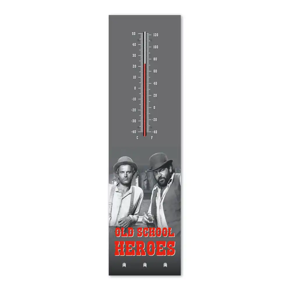 Bud Spencer & Terence Hill Thermometer mit Schlüsselhalter Old School Heroes termékfotó