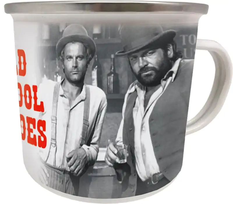 Bud Spencer & Terence Hill Emaille Tasse Old School Heroes termékfotó