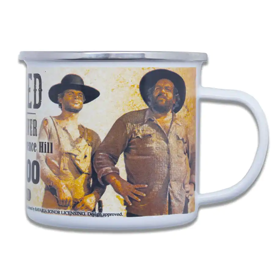 Bud Spencer & Terence Hill Emaille Tasse Wanted termékfotó