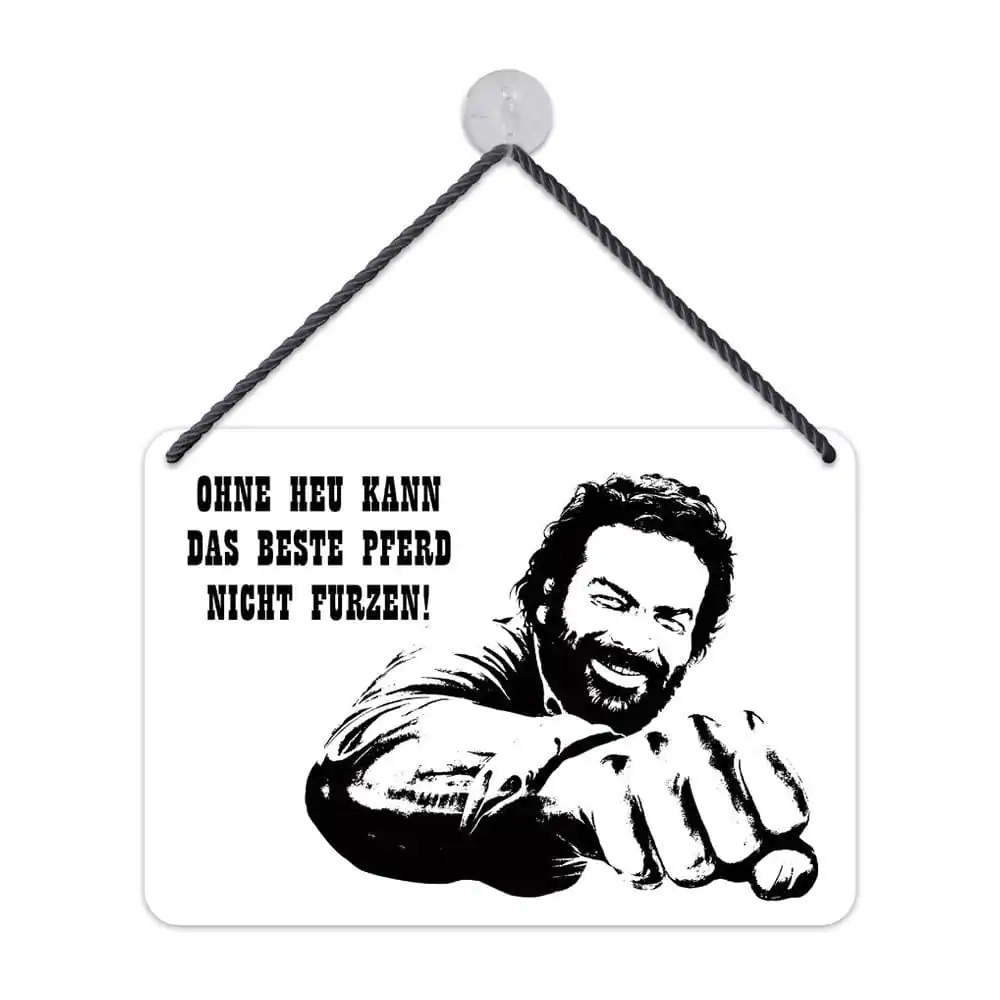 Bud Spencer Tin-Schild Beste Pferd 16,5 x 11,5 cm Produktfoto