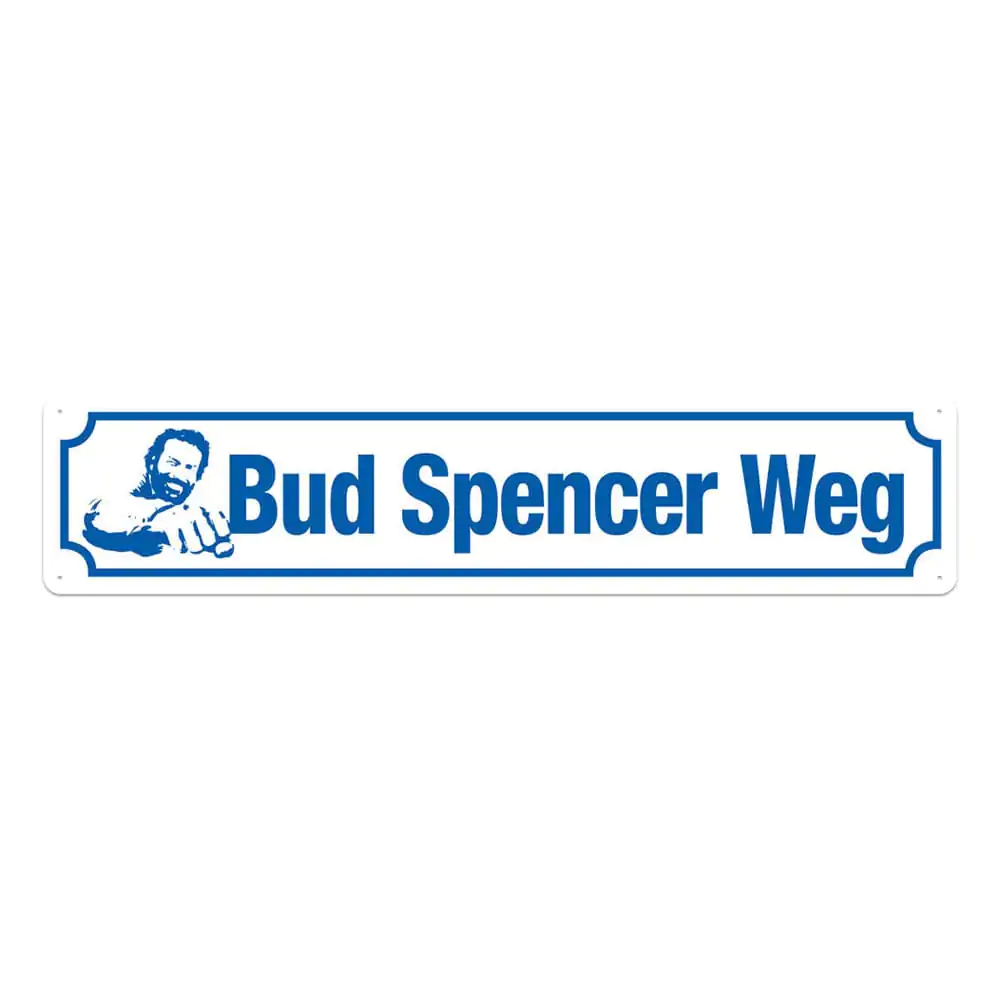 Bud Spencer Tin Sign Bud Spencer Weg 46 x 10 cm Blechschild Produktfoto