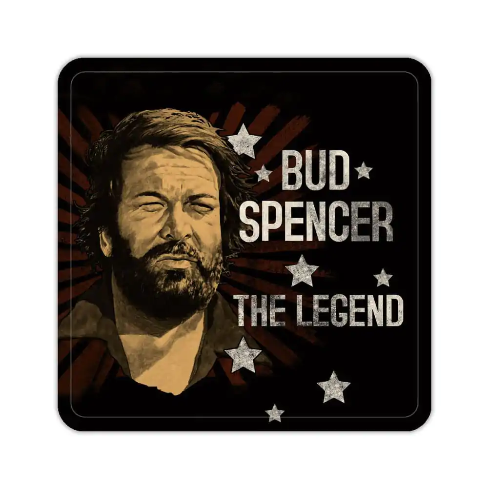 Bud Spencer Tin Untersetzer The Legend 10 x 10 cm Produktfoto