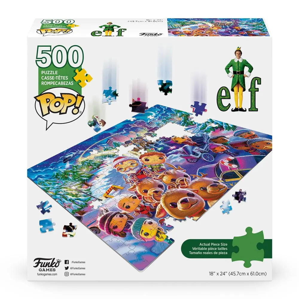 Buddy - Der Weihnachtself POP! Jigsaw Puzzle Collage (500 Stücke) Produktfoto