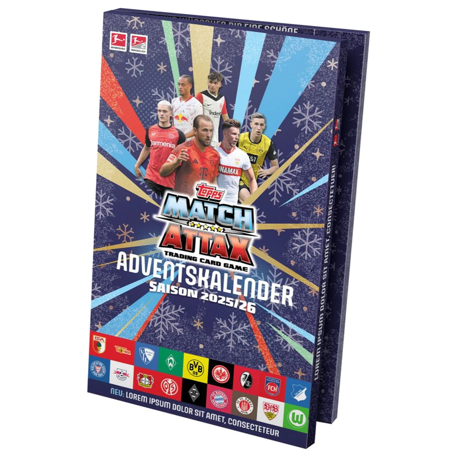 Bundesliga Match Attax Sammelkarten 2025/26 Adventskalender Produktfoto