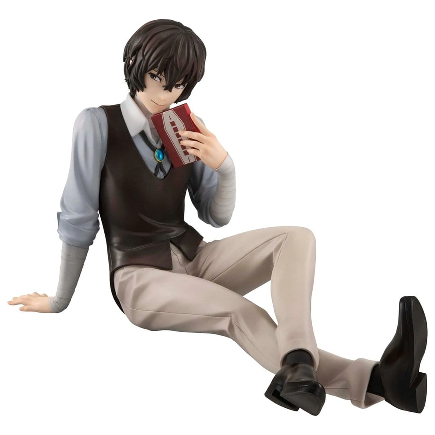 Bungo Stray Dogs G.E.M. Serie PVC Figur Dazai san Palm Size Produktfoto