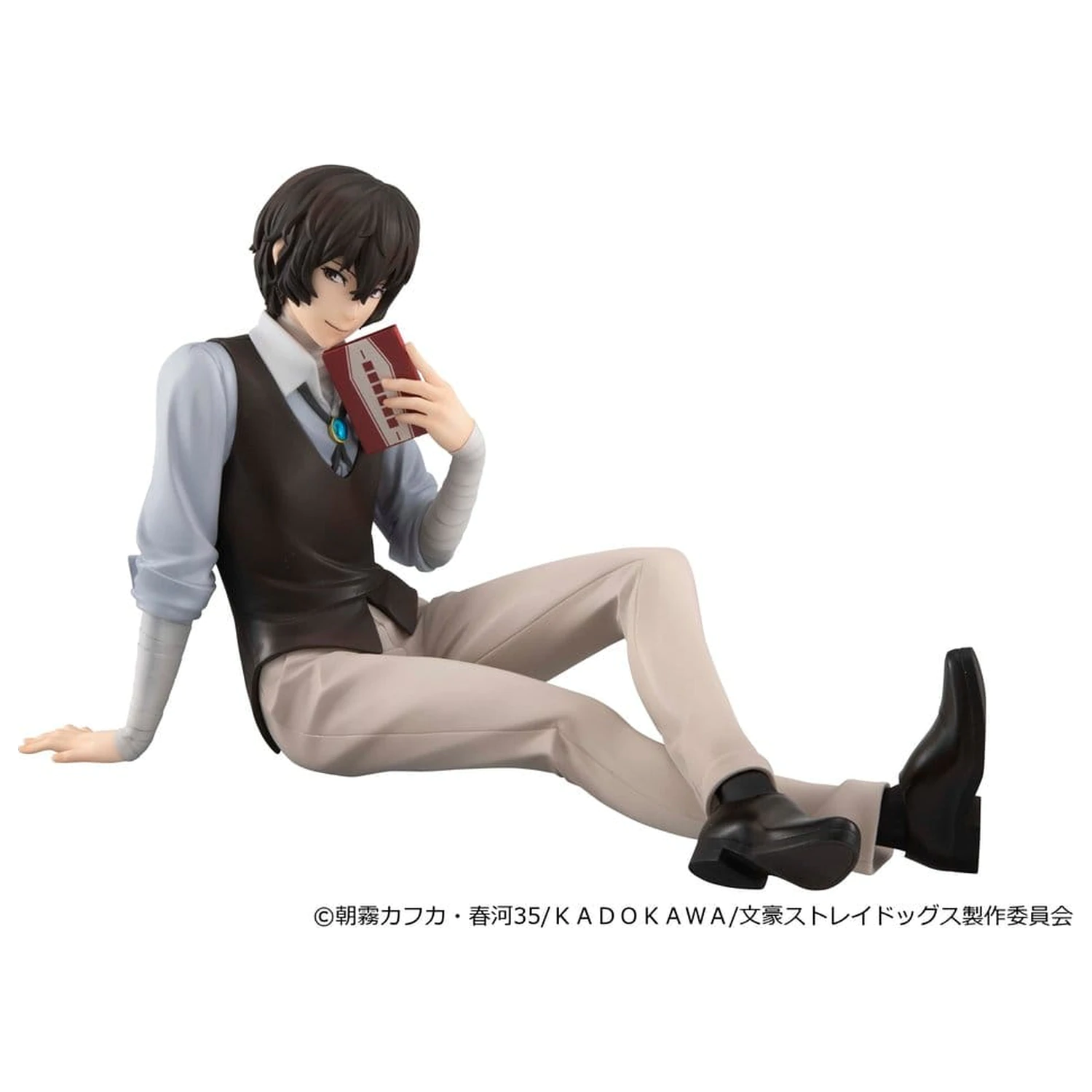 Bungo Stray Dogs G.E.M. Serie PVC Figur Dazai san Palm Size Produktfoto