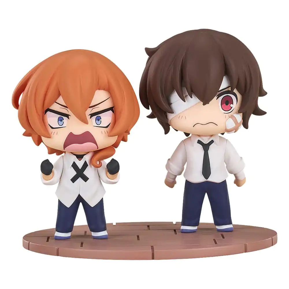 Bungo Stray Dogs Wan!Chibi Minifiguren Osamu Dazai & Chuya Nakahara: Fourteen-Year-Old Ver. 8 cm termékfotó