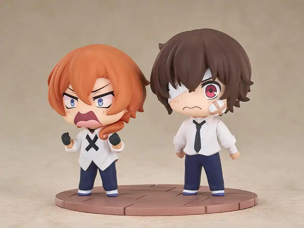 Bungo Stray Dogs Wan!Chibi Minifiguren Osamu Dazai & Chuya Nakahara: Fourteen-Year-Old Ver. 8 cm termékfotó