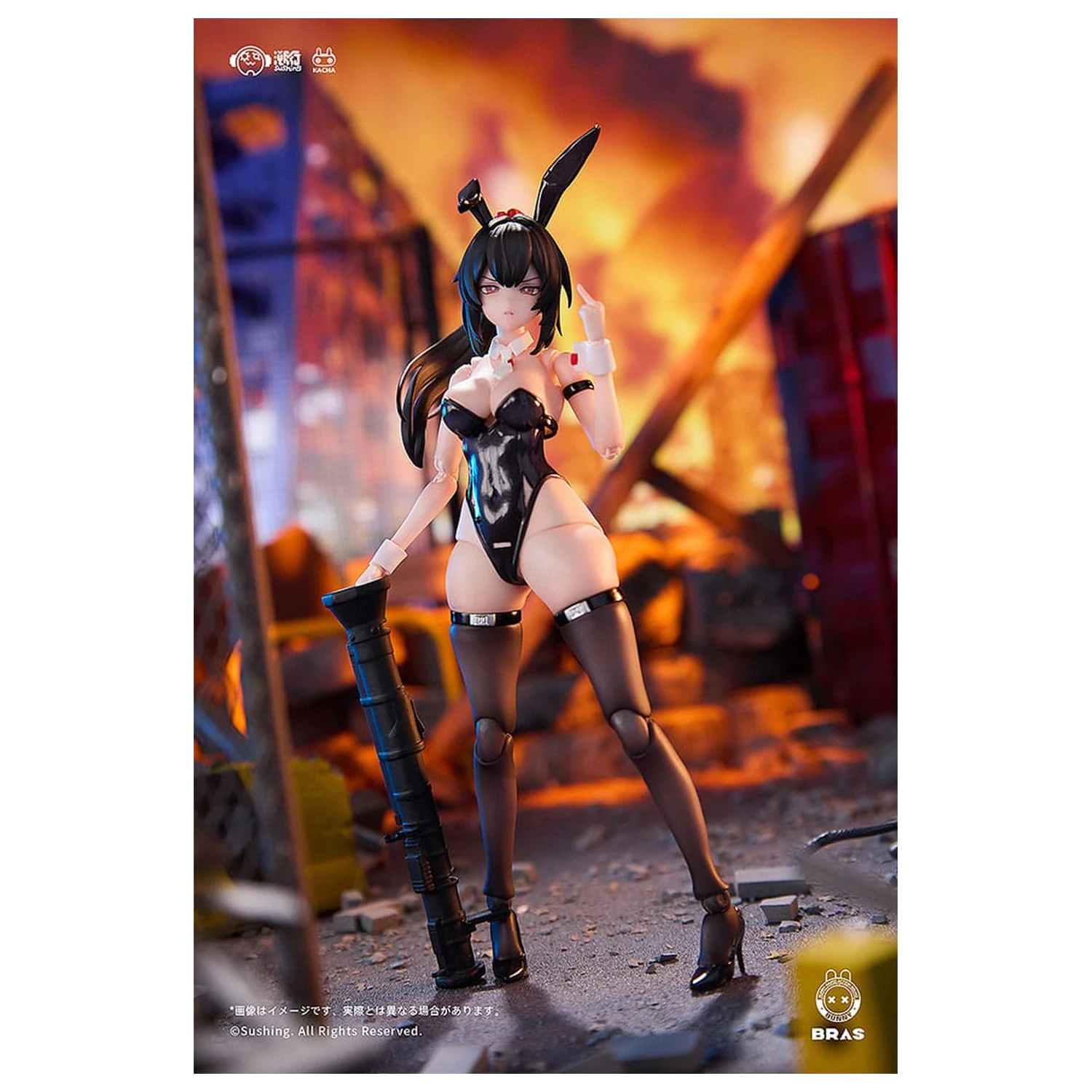Bunny Rapid Action Squad Action Figur 1/12 Attacker Runa 16 cm Produktfoto