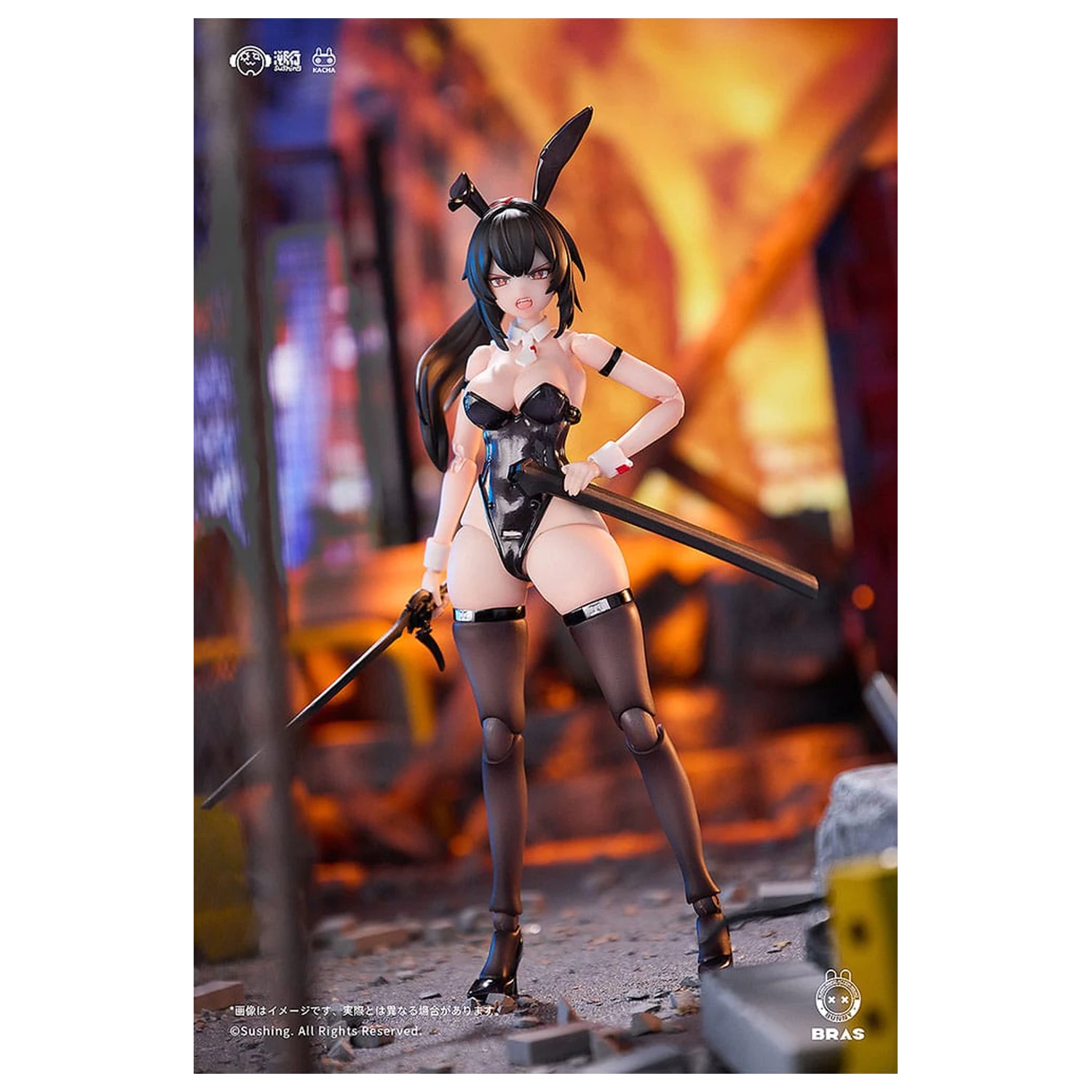Bunny Rapid Action Squad Action Figur 1/12 Attacker Runa 16 cm Produktfoto