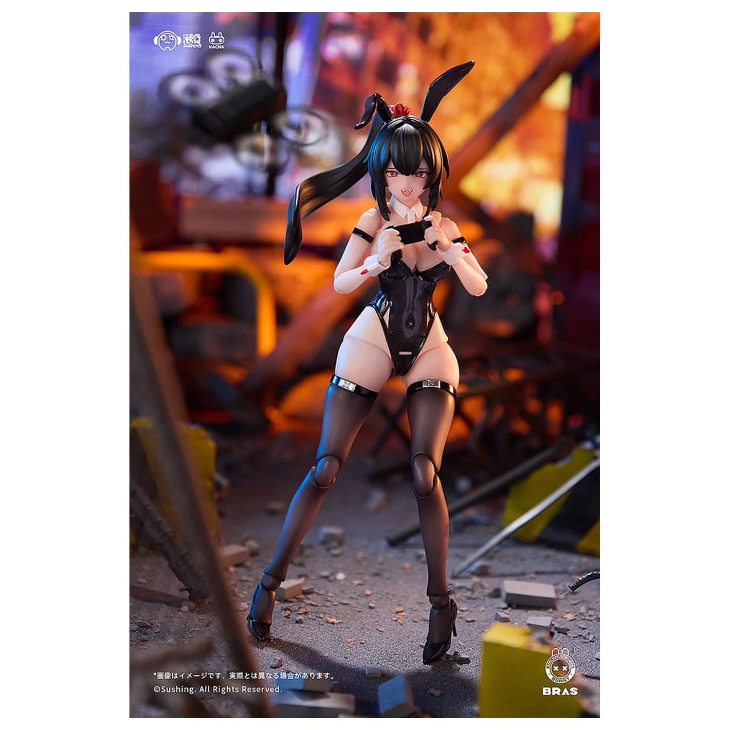 Bunny Rapid Action Squad Action Figur 1/12 Attacker Runa 16 cm Produktfoto
