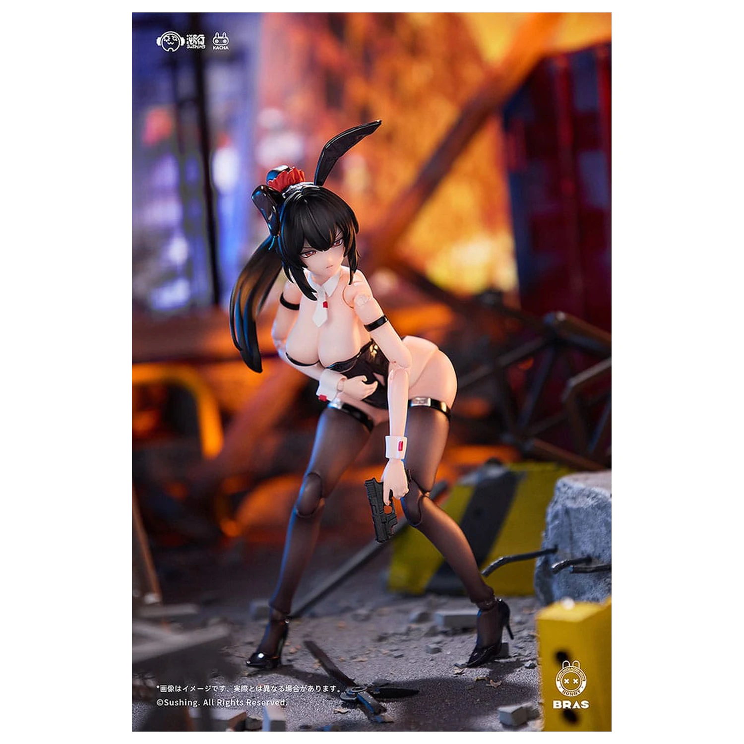 Bunny Rapid Action Squad Action Figur 1/12 Attacker Runa 16 cm Produktfoto