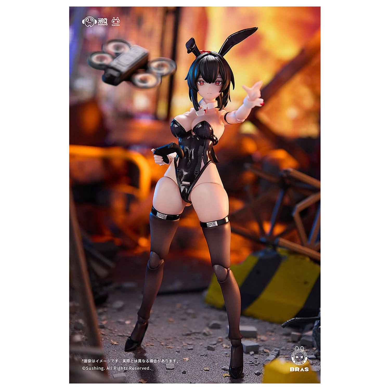 Bunny Rapid Action Squad Action Figur 1/12 Attacker Runa 16 cm Produktfoto
