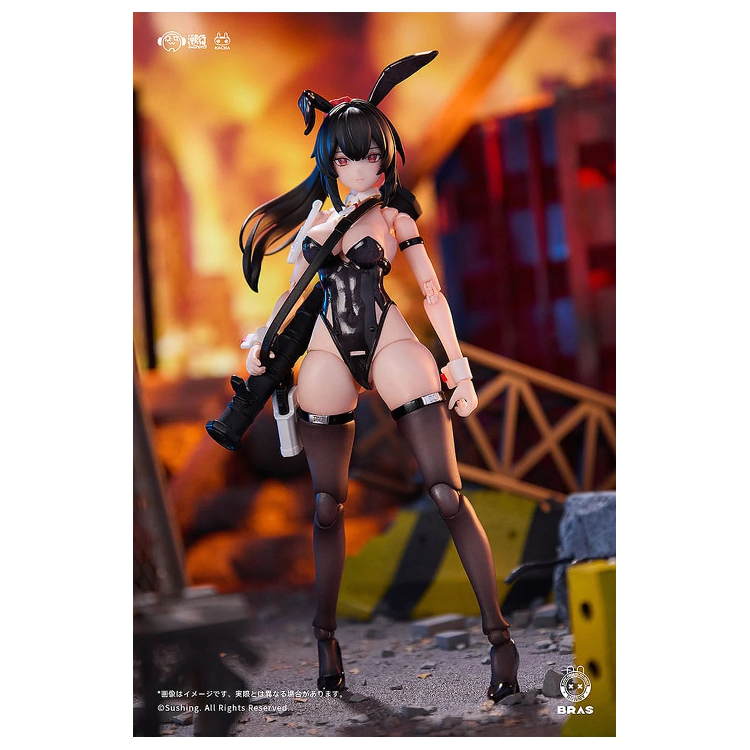 Bunny Rapid Action Squad Action Figur 1/12 Attacker Runa 16 cm Produktfoto
