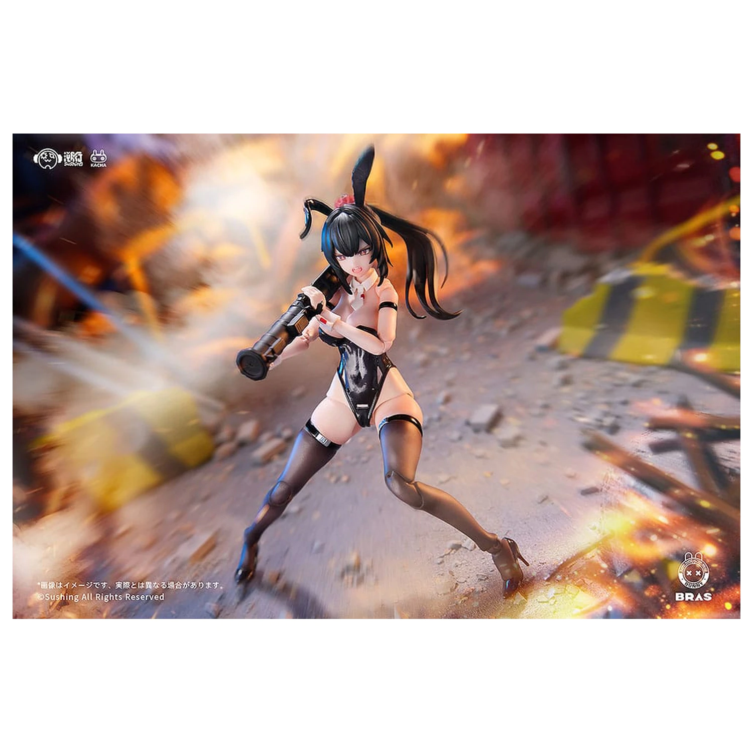 Bunny Rapid Action Squad Action Figur 1/12 Attacker Runa 16 cm Produktfoto