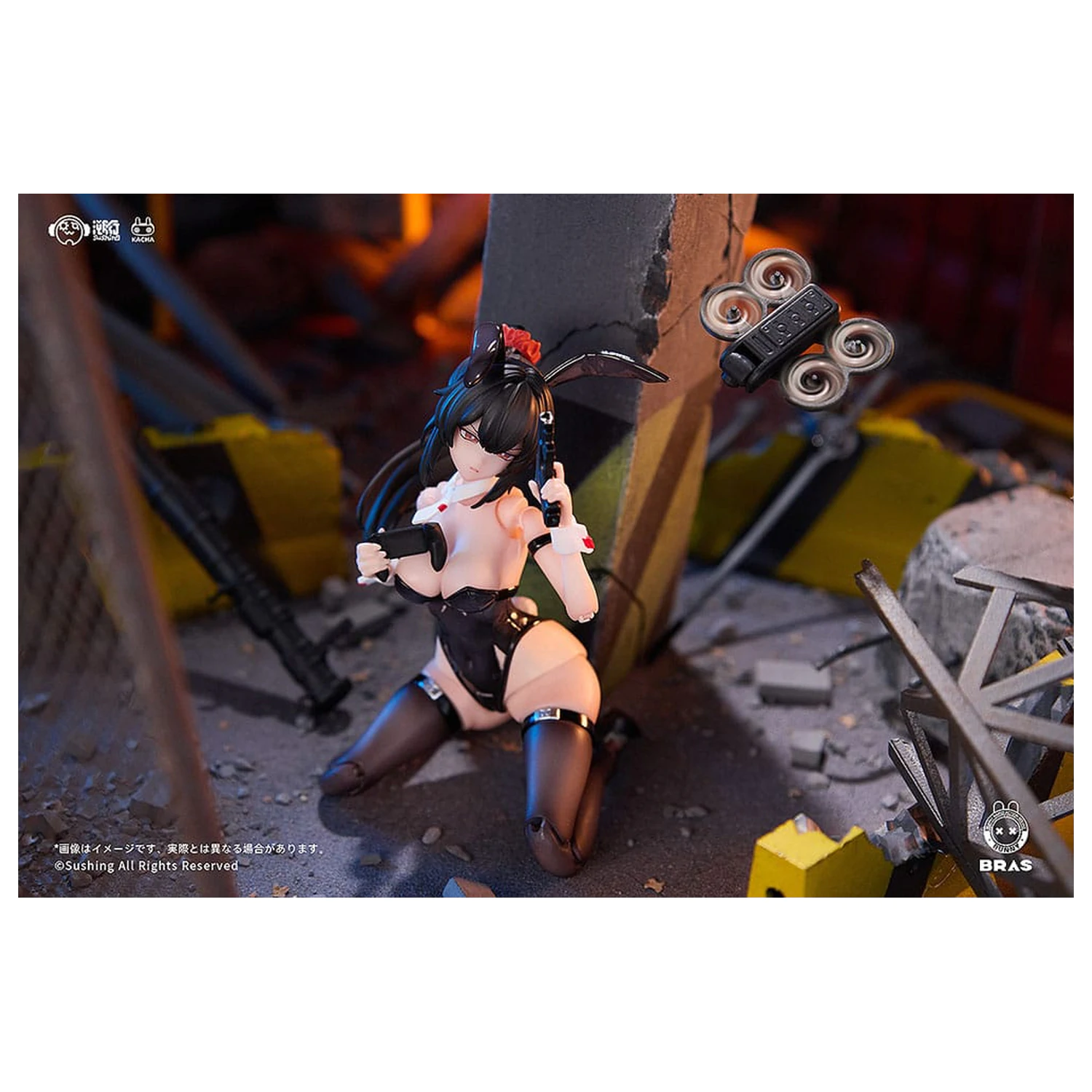 Bunny Rapid Action Squad Action Figur 1/12 Attacker Runa 16 cm Produktfoto