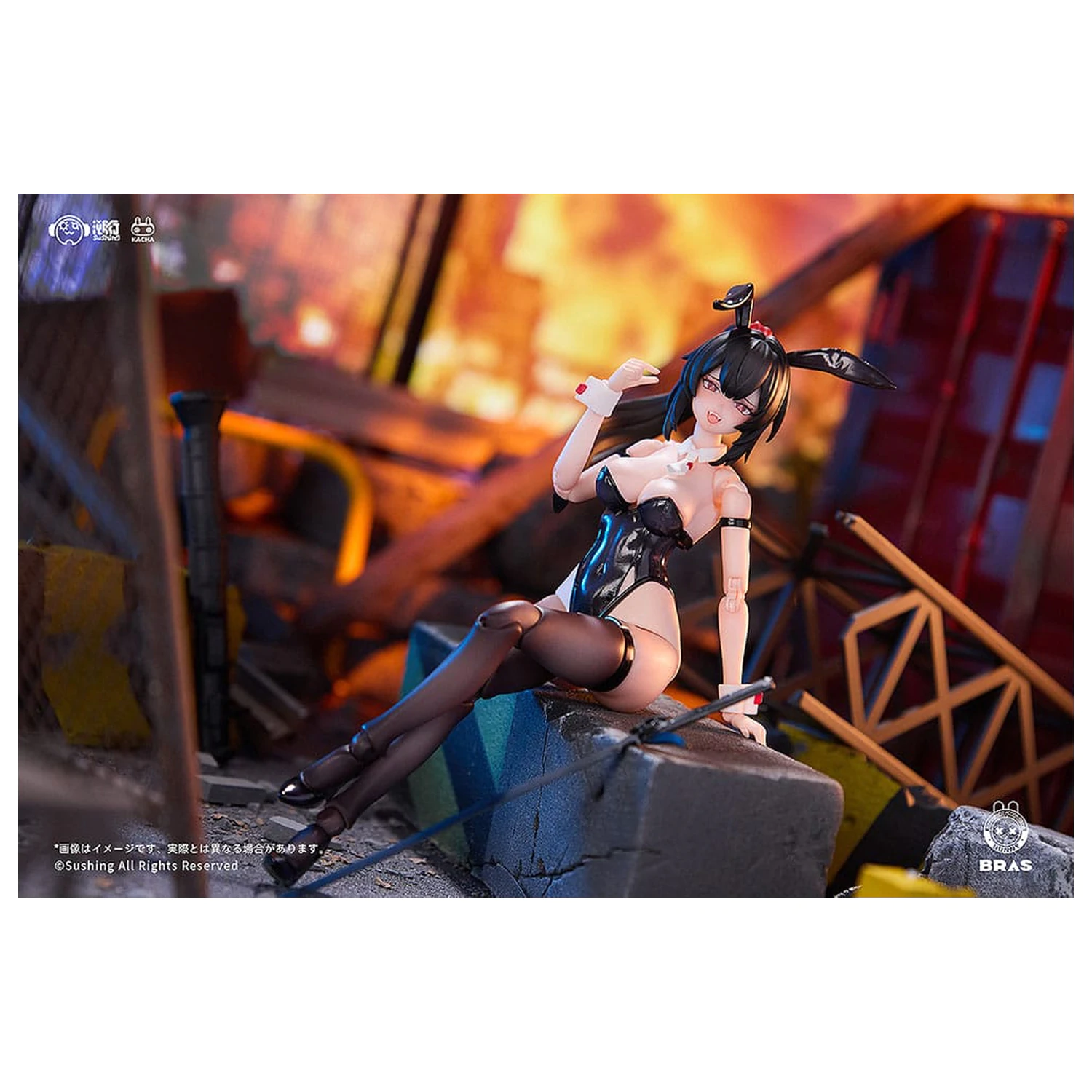 Bunny Rapid Action Squad Action Figur 1/12 Attacker Runa 16 cm Produktfoto