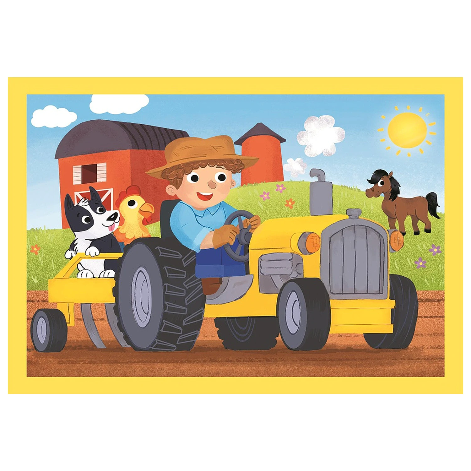 Busy at Work 4-in-1 Puzzle Clementoni Produktfoto